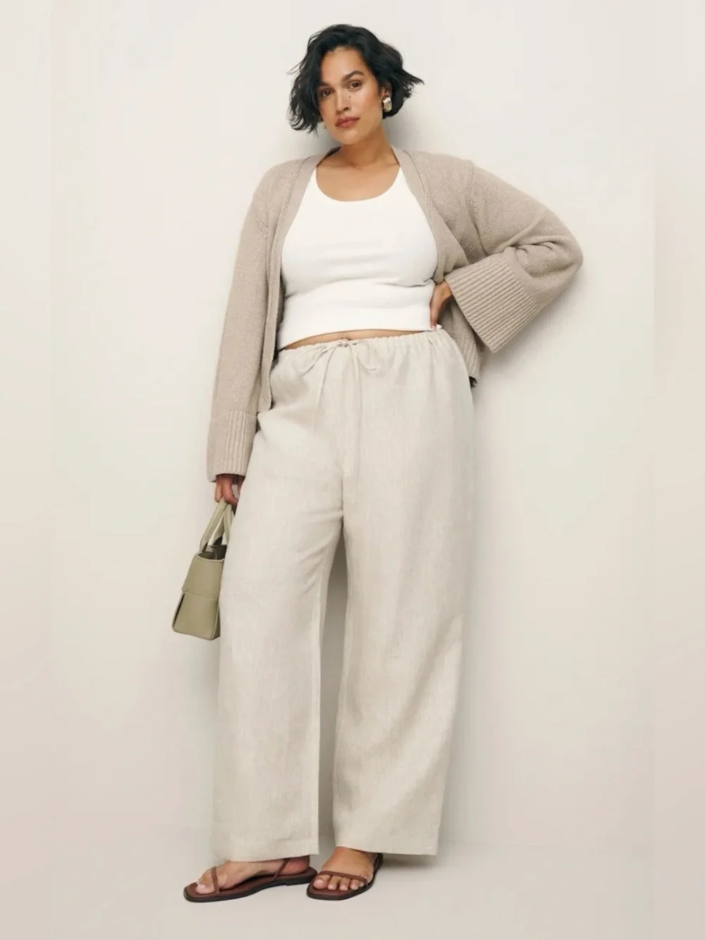 Reformation Olina 100% Linen Pant